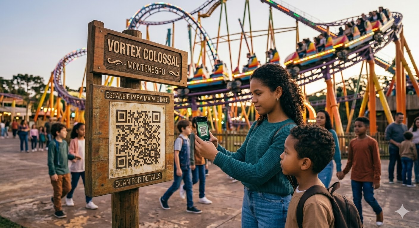 Pessoa escaneando um QR Code